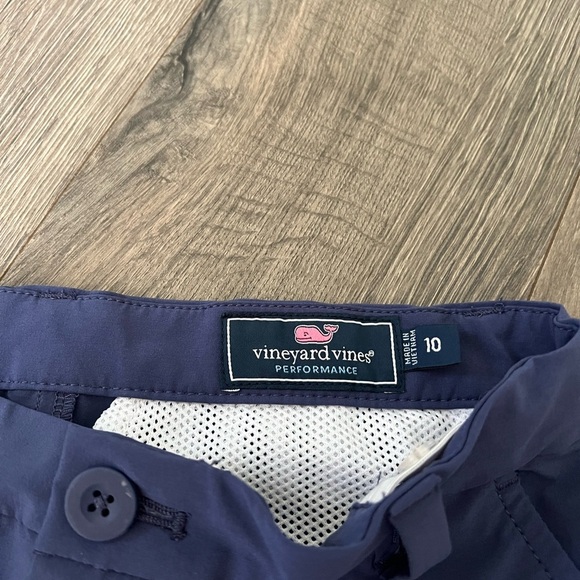 Vineyard Vines Performance Shorts Boys Size 10 medium Navy Blue youth preppy EUC - Picture 3 of 4